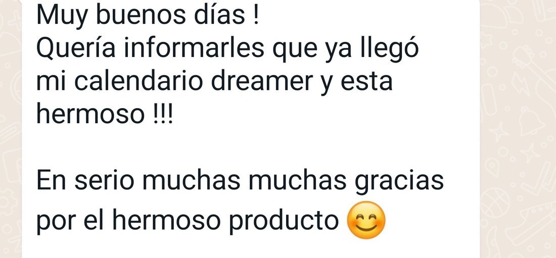 Captura real de WhatsApp: reseña de Betty V.